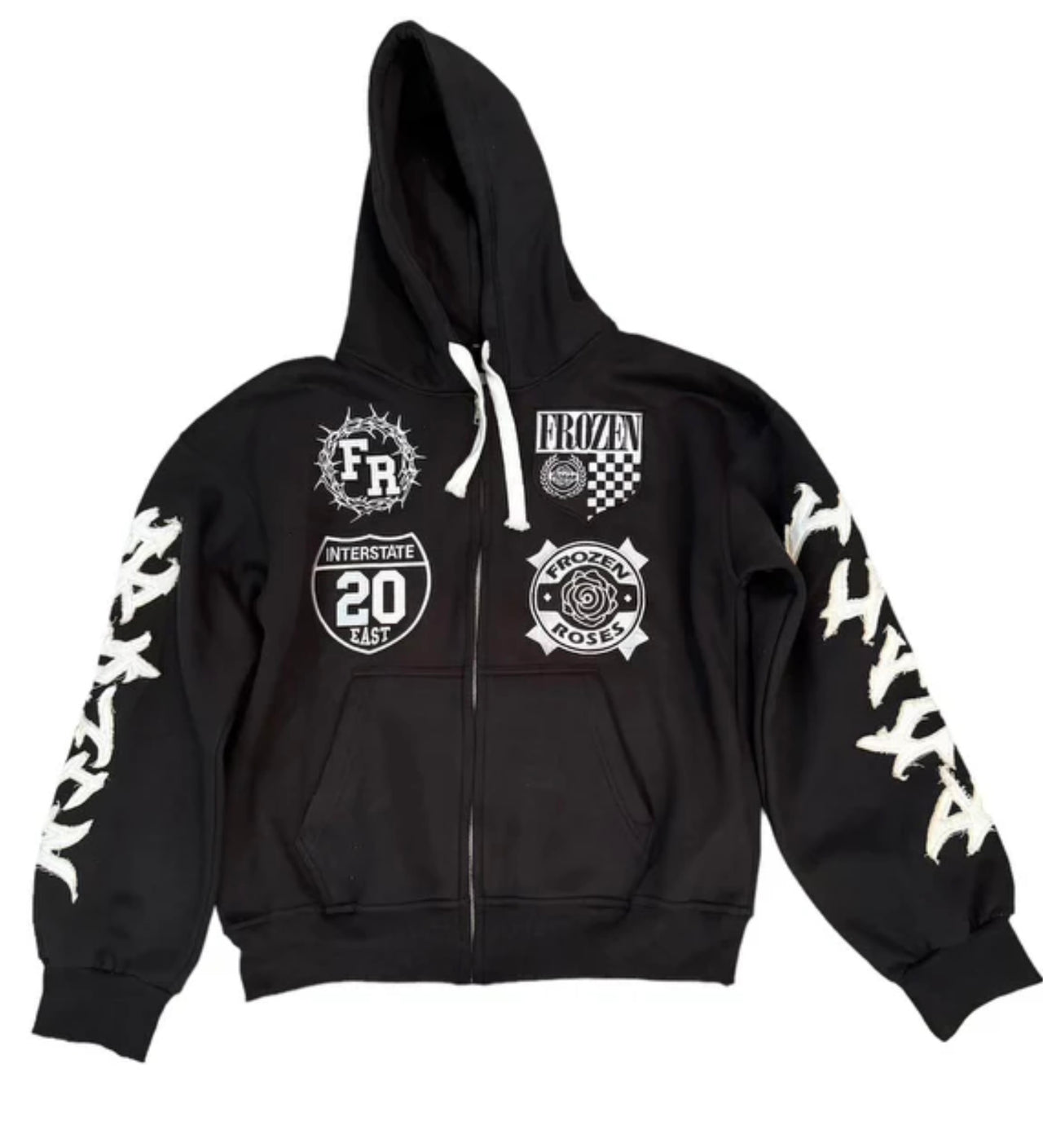 Frozen Roses Patch Zip Up